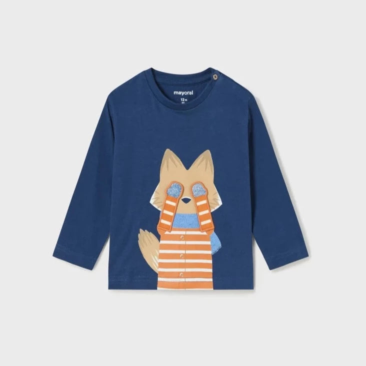 Playera manga larga interactiva niño #2018