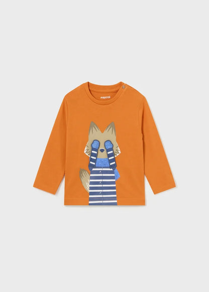 Playera manga larga interactiva niño #2018