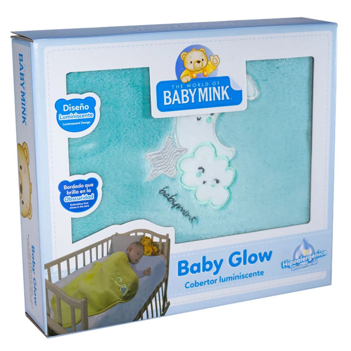 Cobertor baby glow baby mink