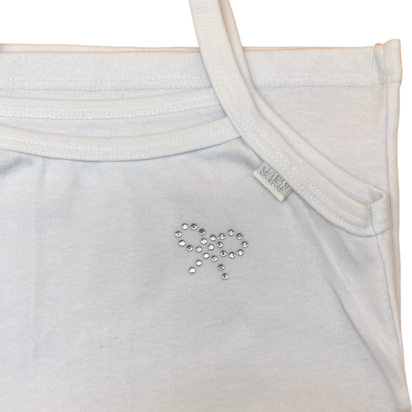 Kit 6 camisetas con detalle de moño con brillos niña #8010