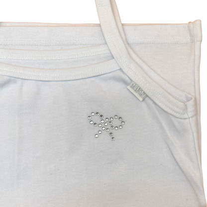 Kit 6 camisetas con detalle de moño con brillos niña #8010