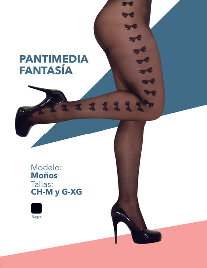 Pantimedia fantasía de microfibra varios modelos dama