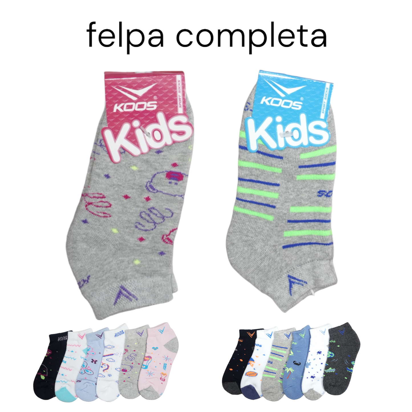 Tin estampado infantil felpa completa 6 piezas