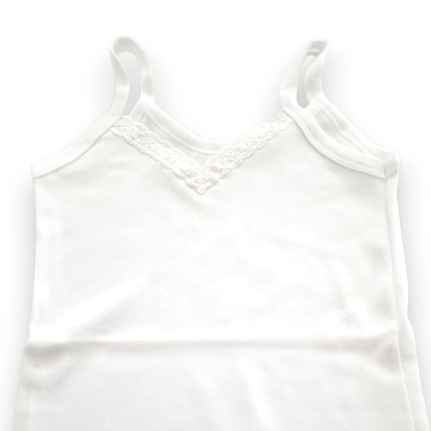 Camiseta lisa blanca con detalle de listón en pecho #1007 cylyo niña