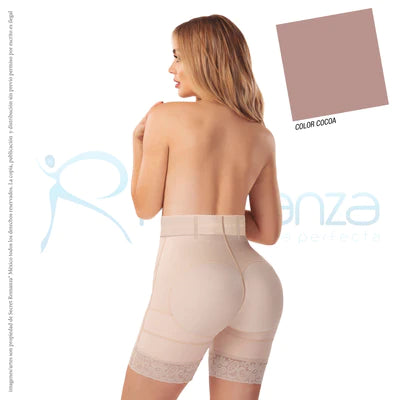 Faja colombiana short cintura alta con broches al frente Mod. 3304