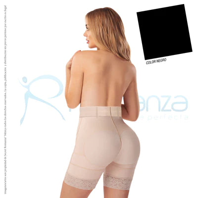 Faja colombiana short cintura alta con broches al frente Mod. 3304